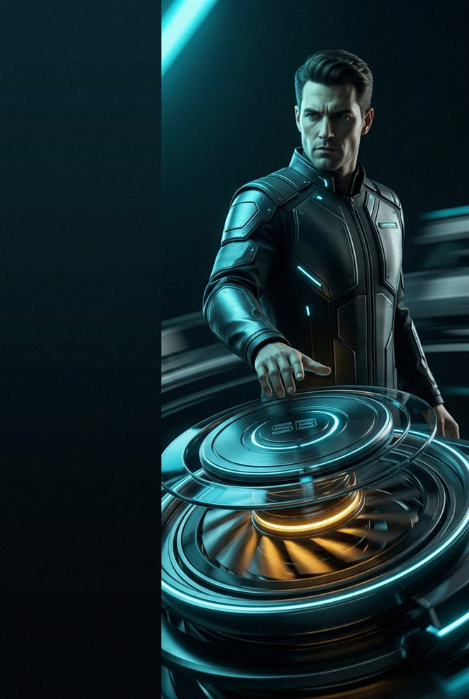 Jugador disfrutando en sala de juegos moderna